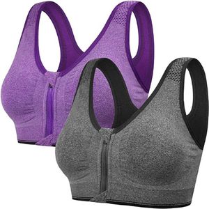 Fitness BH Met Rits - Ondergoed Dames - Sport Kleding-2PCS