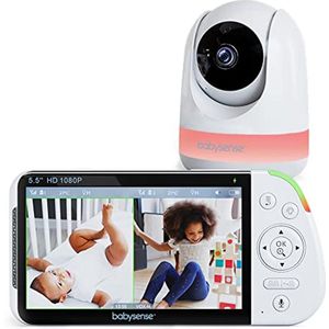 Full HD Babymonitor met Split-Screen, 2-Weg Audio en Nachtzicht