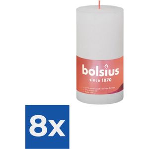 Bolsius Stompkaars Wit 13 cm - Voordeelverpakking 8 stuks