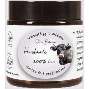 Totally Tallow. Whipped Tallow Crème - 100% Natuurlijke Dag- en Nachtcrème met Frankincense- Grasgevoerd - 60 ml