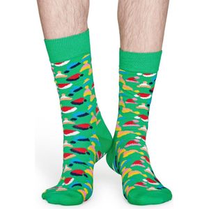 Happy Socks - Happy Holiday Christmas - Santa's Hat - Groen Multi - Unisex - Maat 36-40