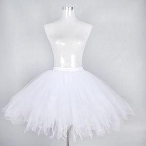 Rok - Wit - Gelaagde Tule - Onderrok - Knielengte