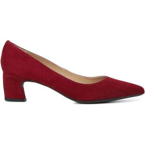 Unisa Dames Pumps / Damesschoenen - Suède - hoogte 5 cm - Jasul - Rood - Maat 38