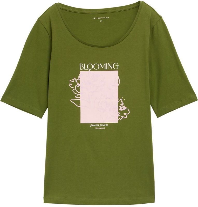 TOM TAILOR - Shirt - Kiwi - Bloemenprint