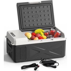 15.6L Compressor Koelbox Auto 12/24V Elektrisch met ECO-Modus -20℃~20℃ voor Vrachtwagen Camping Boot Camper