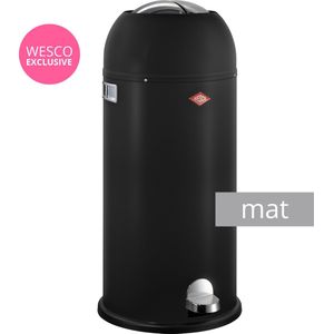 Prullenbak - Wesco Kickmaster Maxi Pedaalemmer - 40 l - Mat Zwart