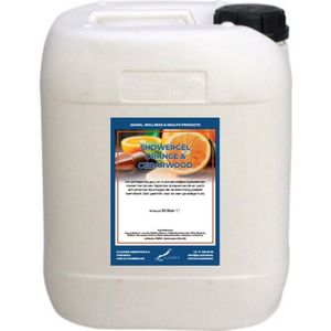 Douchegel Sweet Orange & Cedarwood - 10 Liter - 2 in 1 voor lichaam en haar - Showergel