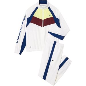 Lacoste Trainingspak Daniil Medvedev Wit Felgeel Navy Maat M