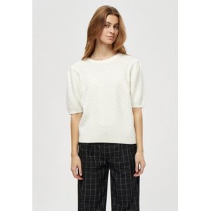 Minus Jasmine Knit Tee Truien & vesten Dames - Sweater - Hoodie - Vest- Gebroken wit - Maat XL