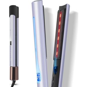 Infrarood 2-in-1 Stijltang - Stijl, Krul en Verzorging met 14 Temperatuurinstellingen - Anti-Kroes en Glans-effect