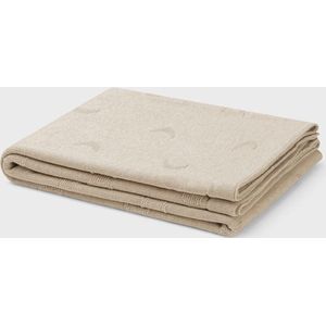 Yumeko babydeken katoen moon oat melange 75x100