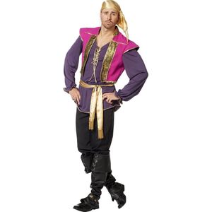Wilbers & Wilbers - Zigeuner & Zigeunerin Kostuum - Zigeuner Met Pit - Man - Paars - Maat 60 - Carnavalskleding - Verkleedkleding