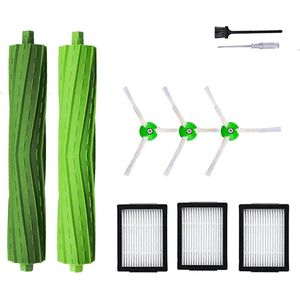 Vervangende onderdelen accessoires geschikt voor iRobot Roomba i7 i6 i8 i3 i4 i1 e5 e6 I E J-serie stofzuiger bevat 1 multi-oppervlak rubberen borstel en 3 pack filter, 3 zijborstels