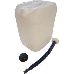 Ferrarium 3x Jerrycan 20 Liter + 3x Dop + 1x Schenktuit - Watervoorraad voor noodsituaties - water preppen - benzine jerrycan - brandstof jerrycan - wateropslag - noodsituatie jerrycan - stevige jerrycan - noodpakket - survival