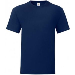 Fruit of the Loom Iconisch T-shirt voor heren (set van 5) (Marine)