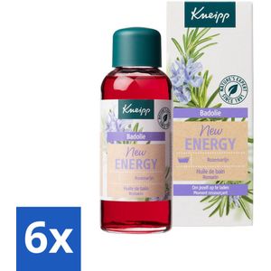 6 x Kneipp - Badolie - Rozemarijn - Voor nieuwe energie - 100 ml - Kneipp Bad Olie - Rozemarijn Bad - Energie Boost - Verkwikkend Bad - Stress Verlichten