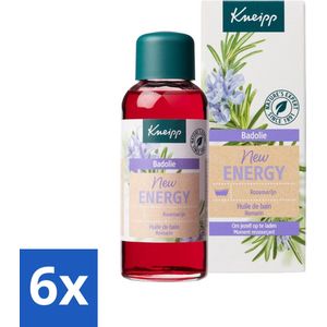 6 x Kneipp - Badolie - Rozemarijn - Voor nieuwe energie - 100 ml - Kneipp Bad Olie - Rozemarijn Bad - Energie Boost - Verkwikkend Bad - Stress Verlichten