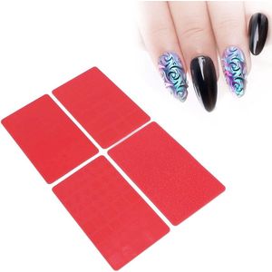 3D Relief Nail Printing stencils - Fashion Design Salon DIY - zachte siliconen nagel carving stencil - Nail Art Tool - manicure stencils - doe-het-zelf salon .