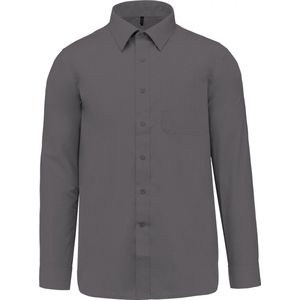 Luxe Herenoverhemd 'Jofrey' lange mouwen Kariban Urban Grey maat 3XL