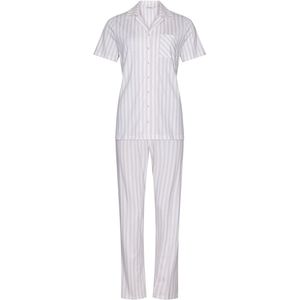 Pastunette Pyjama Beige Dream - Beige/Wit - Katoen - Doorknoop - Maat 52