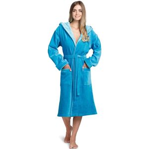 TheLau ® Luxueuze Damesbadjas van Hoogwaardig Katoenen Velours met Capuchon voor Ultiem Comfort