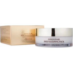 Gold Snail Deep Sleeping Pack / Verhelderend anti-verouderingsmasker met slakkenafscheiding 100 ml