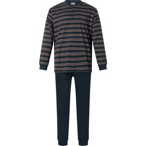 Gentlemen Heren Pyjama single jersey met V-hals - Navy - maat M