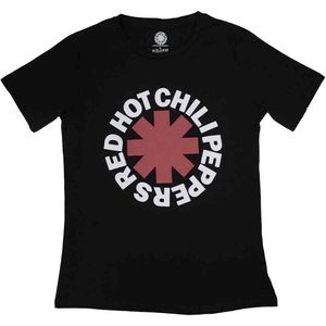 Red Hot Chili Peppers - Classic Asterisk Dames T-shirt - M - Zwart