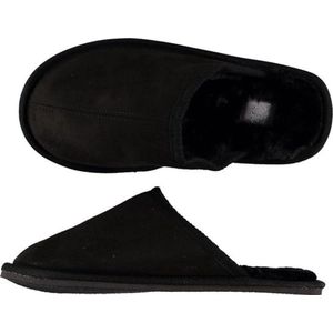 Glimmend zwart gelakt lederen pumps