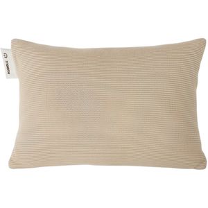 Kuddle Warmtekussen Oplaadbaar - Gebreid 'Sand Beige' 45x60cm - Draadloos & Elektrisch - Vaste batterij