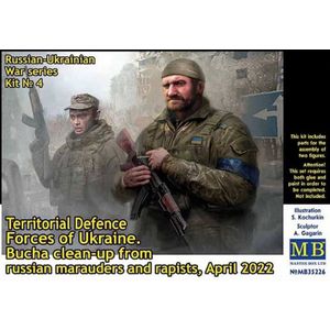 1:35 Master Box 35226 Territorial Defense Forces of Ukraine - Bucha clean-up Plastic Modelbouwpakket