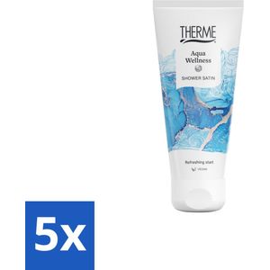 Therme - Aqua Wellness - Douche Satin - Verfrissend - Verzorgend - 200ml - Bulkverpakking - 5 stuks