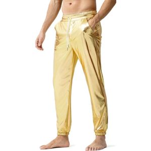 Metallic Glanzende Broek Heren - Disco Glitter Joggingbroek voor Nachtclubs