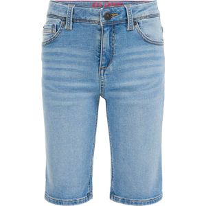 WE Fashion Slim Fit Denim Short Mid Blue