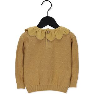 Quincy Mae Petal Knit Sweater Truien & Vesten Baby - Sweater - Hoodie - Vest- Oker - Maat 6-12M