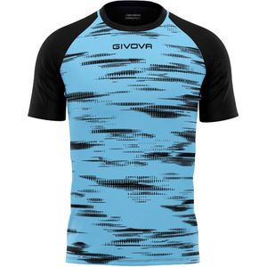 Sports t-shirt givova pixel sky-black, xl