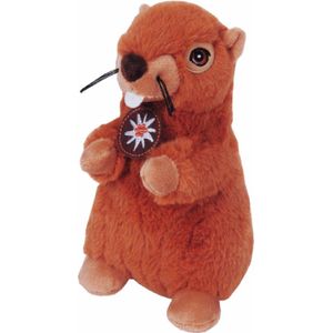 Marmot (Bruin) Pluche Knuffel 22 cm {Dierentuin/Boerderij | Speelgoed Dieren Knuffeldier Knuffelbeest voor kinderen jongens meisjes | Eekhoorn Squirrel Woodchuck Animal Plush Toy}