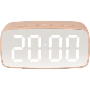 Alarm Clock Mirror LED Oval