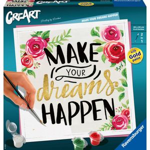 Ravensburger CreArt Make Your Dreams Happen - Schilderen op nummer voor volwassenen - Hobbypakket