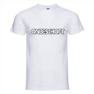 Onbeschoft T-shirt - 100% Katoen - Maat XXXL - Classic Fit - Wit