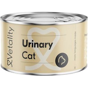 Vetality Kattenvoer Urinary - Kattenvoer Natvoer Blik - 6 x 100 gram - Helpt Blaasgruis Voorkomen en Lost Op