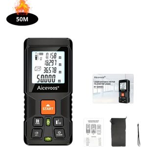 Livano Laserafstandsmeter - Laser - Afstandsmeter - Afstandmeter - Rangefinder - Digitale Meetlint - Precisiegereedschap - 50 Meter