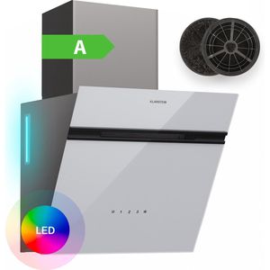 Klarstein Alina Afzuigkap - 540 m3/h - Wandkap - Touch bedieningspaneel - LED Verlichting - Energieklasse A - 3 Vermogensniveaus - Recirculatie - Zwart