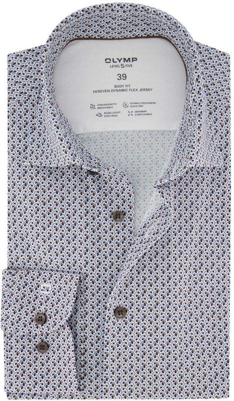 OLYMP - Level Five - Overhemd - Wit - Body Fit - New York Kent
