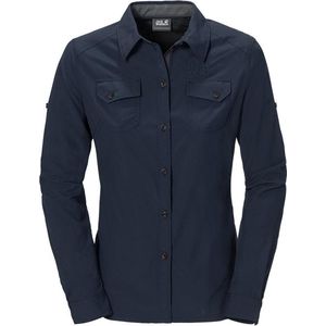 Jack Wolfskin Brightwater Shirt Women - dames - blouse lange mouw - maat XXL - blauw