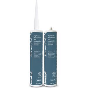 Kerakoll - Silicone Color - KK29 - Siliconenkit - Kleur 29 Blauw - Verkrijgbaar in 50 Kleuren - Greenbuild rating 3