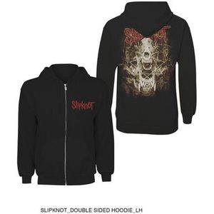 Slipknot - Skull Teeth Vest met capuchon - XL - Zwart