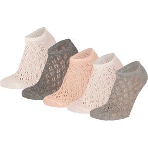 5pack JACQUARD sneakersokken pink 23/26