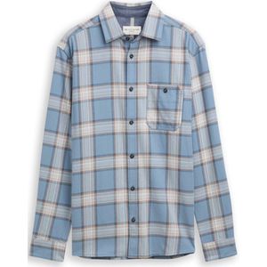 TOM TAILOR heren overhemd, 38916 - lichtblauw wit geruit, XL