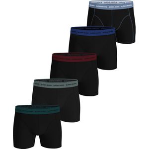 Björn Borg Cotton Stretch Boxershort Heren - Zwart/Groen/Blauw/Rood - 5 stuks - Heren onderbroeken - Katoenen Boxer - Maat L
